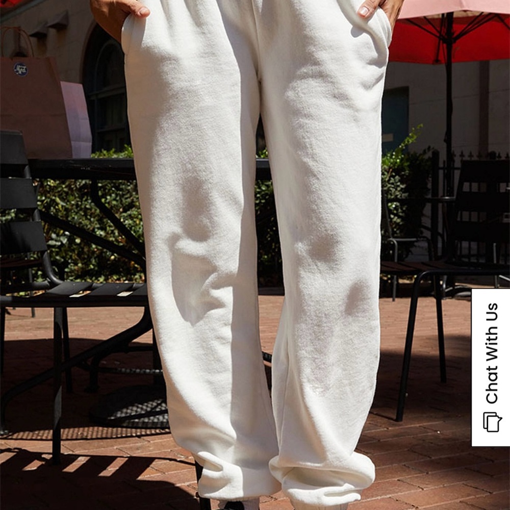 Pacsun John Galt White Rosa Sweatpants